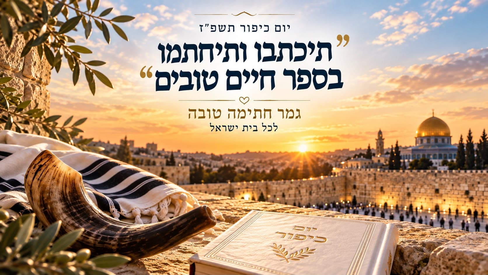 “תיכתבו ותיחתמו בספר חיים טובים״ | יום כיפור תשפ״ז: זמני כניסת ויציאת הצום ברחבי הארץ