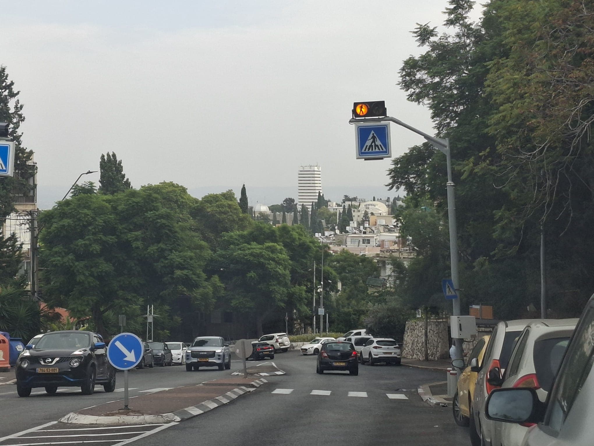 מגבירים את בטיחות הולכי הרגל: עיריית חיפה הציבה רמזורים מהבהבים בארבעה מעברי חצייה בעיר
