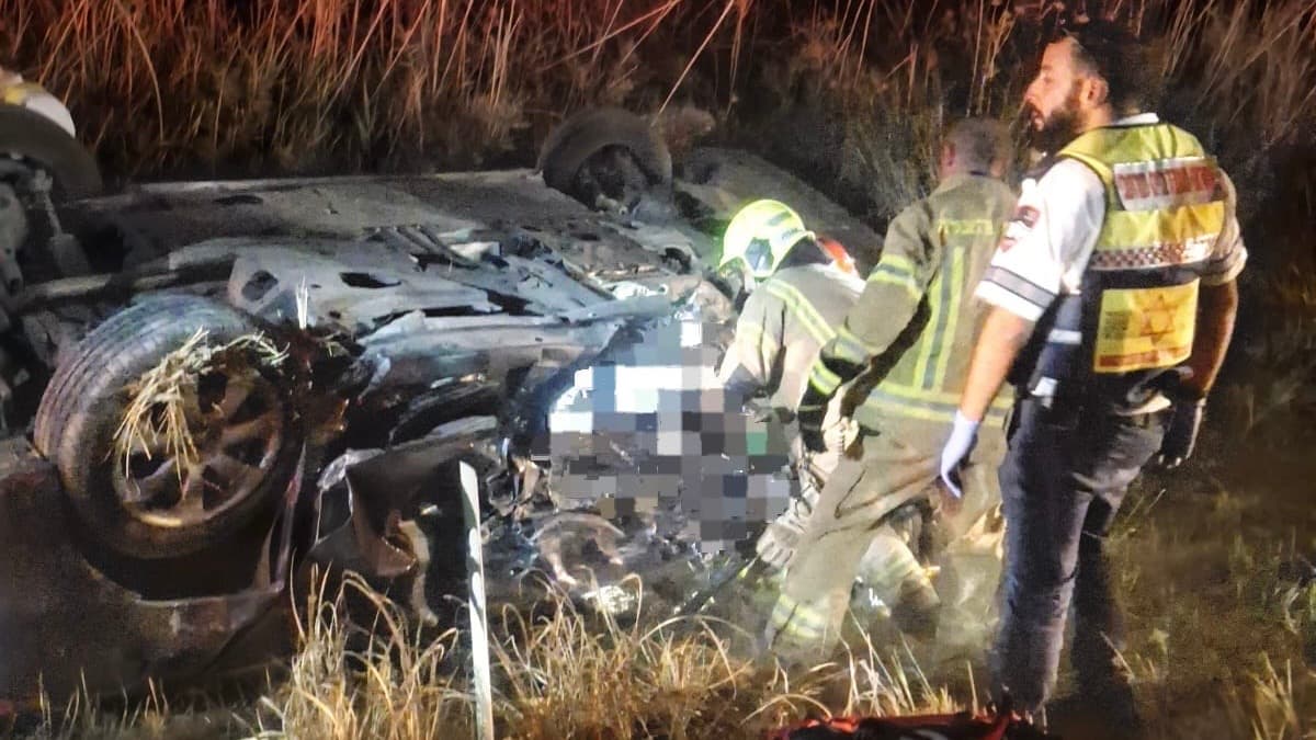 שני הרוגים בתאונת דרכים קטלנית סמוך לשדה אליהו | צפו בתיעוד מהזירה