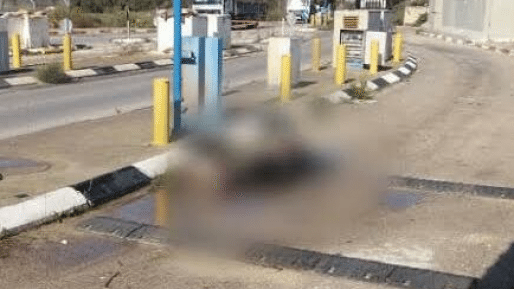 צילום: ביטחון עינב מחבלת חוסלה לאחר שניסתה לדקור חייל סמוך לעינב בשומרון