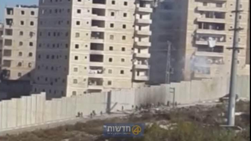 צילום: נתן וייס ערבים תקפו באבנים עובדי עיריית ירושלים שעסקו בעבודה בשועפט – פקח נפגע בגבו