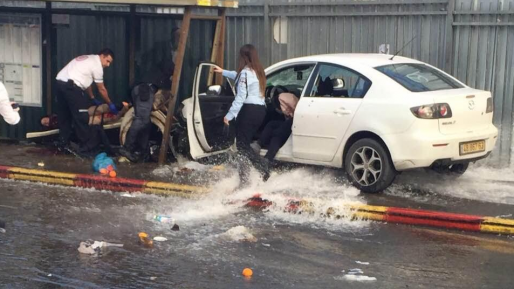צילום: אורן רונד 11 פצועים בפיגוע דריסה בירושלים – המחבל חוסל במקום