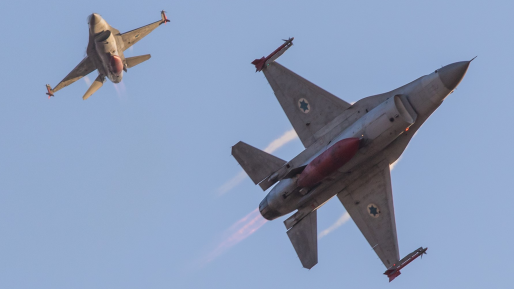 צילום: זוהר עזר חיל האוויר תקף מטרות בסוריה – אזעקות הופעלו כתוצאה מטילי נ״מ לעבר מטוסינו