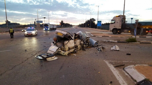 צילום: חטיבת דובר המשטרה הרוג בתאונת דרכים על כביש 25