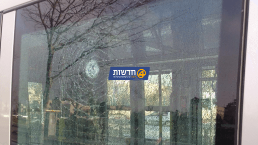 צילום: חדשות 0404 שמונה ימים ברציפות: שוב פיגוע אבנים ברכבת הקלה