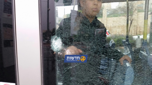 צילום: חדשות 0404 פיגוע אבנים נוסף ברכבת הקלה – השביעי בתוך יומיים