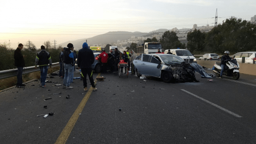 צילום: דוברות איחוד הצלה הרוג ופצוע בינוני-קשה בתאונה שאירעה סמוך לצומת הצ׳ק פוסט