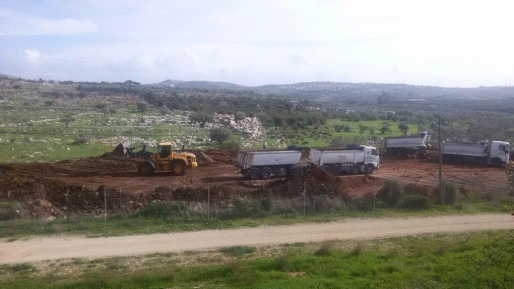 צילום: תנועת רגבים בוגי לטיפולך: במשך שבועות ערבי מקלקיליה משתלט על שטח סמוך לצור יגאל