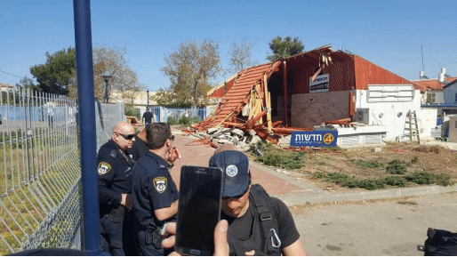 בית כנסת בלתי חוקי נהרס בעכו בליווי כוחות יסמ"