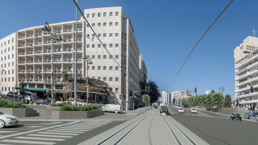 צילום: חדשות 0404 הועדה המחוזית לתכנון ובניה ירושלים אישרה את "הקו הכחול" של הרכבת הקלה