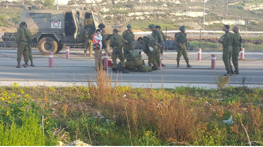 צילום: צבאי ניסיון פיגוע דקירה במחסום פוקוס ליד בית אל – המחבל חוסל