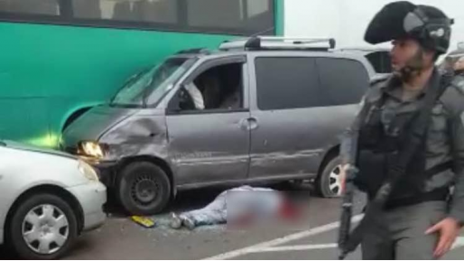 צילום: מתוך סרטון וידאו פצוע קל בפיגוע נוסף בצומת אליאס: מחבל חוסל
