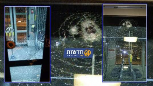 צילום: חדשות 0404 שלוש רכבות קלות ניזוקו בפיגוע אבנים – חמש מאז הבוקר