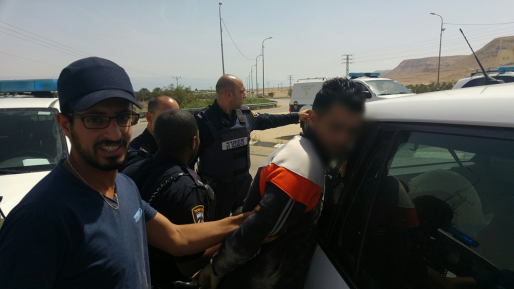 צילום: איתן אוחיון גנבו רכב ישראלי, החליפו מספר זיהוי לזה של הרשות ונעצרו
