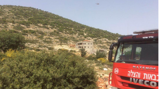 צילום: דוברות כב שריפה במושב מבקיעים: תנועת הרכבות הופסקה