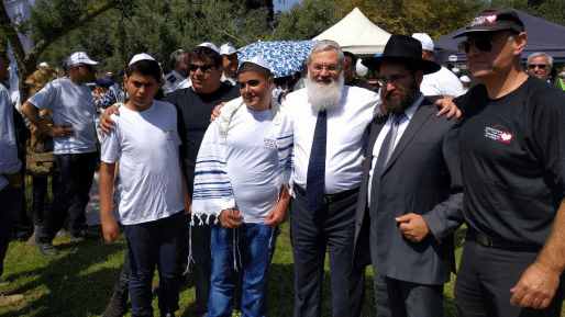 צילום: חדשות 0404 כ- 280 ילדים בעלי מוגבלויות עלו לתורה בהתרגשות גדולה