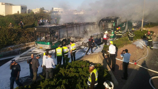 צילום: קבוצת כבאות והצלה ארצי הפיגוע באוטובוס בירושלים: נעצרו פעילי חמאס המעורבים בפיגוע