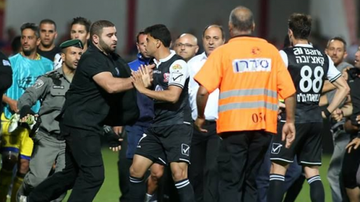 צילום: יוסי שקל ליגת העל: 0:0 בין סכנין למכבי ת"א ומהומה גדולה בסיום המשחק