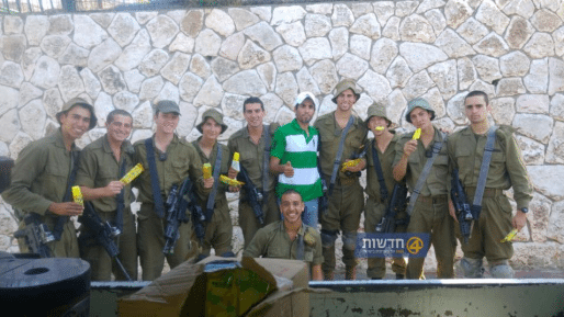 צילום: חדשות 0404 מפנקים את חיילינו מהנח"ל עם קרטיבים