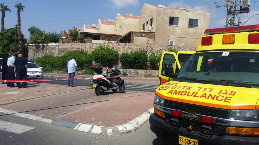צילום: תיעוד מבצעי מד הולך רגל נפצע בינוני מפגיעת רכב בקרית שמונה