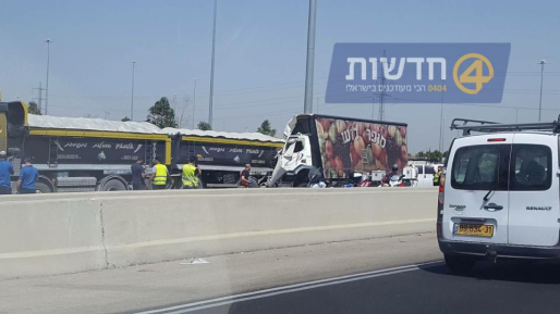 צילום: שלומי לוי הרוג ופצוע קשה בתאונה בדרך מבאר יעקב לכיוון ראשל"צ