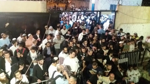 צילום: מנהלת קבר יוסף מעל 4.000 מתפללים הלילה בקבר יוסף
