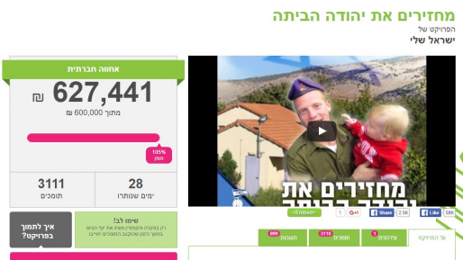 צילום: מתוך אתר הדסטארט מדהים! עם ישראל תרם מעל 600 אלף ש"ח – הלוחם הפצוע ישוב לביתו!