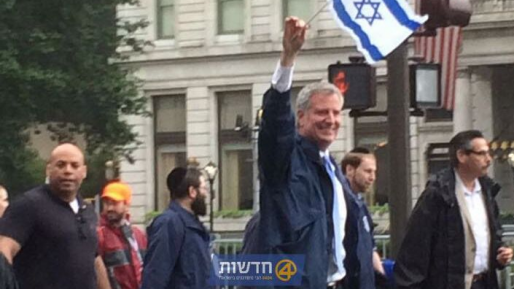 צילום: תמיר יעקבי ראש העיר ניו-יורק והסנאטור שומר השתתפו במפגן התמיכה בישראל