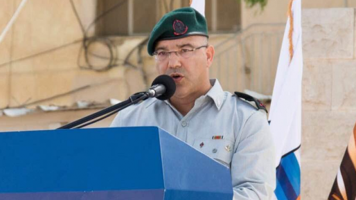 צילום: דוברות תיאום פעולות הממשלה בשטחים תת אלוף אחוות בן -חור נכנס לתפקיד ראש המנהל האזרחי