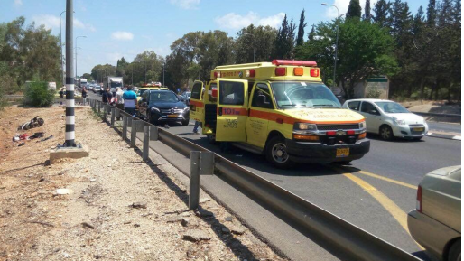 צילום: תיעוד מבצעי מד שמונה פצועים בתאונת דרכים סמוך לשערי תקווה