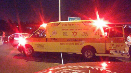 צילום: דוברות מד רוכב אופניים נפצע בינוני מפגיעת רכב