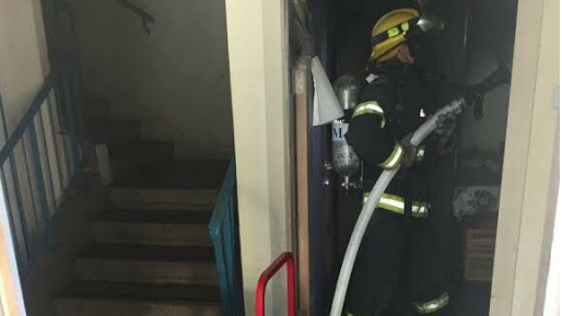 צילום: דוברות כב שריפה פרצה בבית פרטי בכפר מנחם