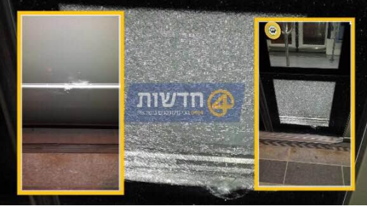 צילום: חדשות 0404 אחרי הנזק אתמול: שני פיגועי אבנים הערב לעבר הרכבת הקלה