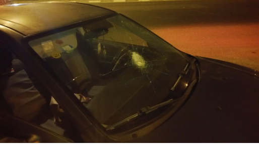 צילום: ירון בראל, מד״א שני נפגעים קל בפיגוע אבנים ליד שגב שלום