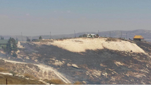 צילום: ביטחון יצהר עשרות דונמים עלו באש בשריפה ביצהר – בתים ניזוקו