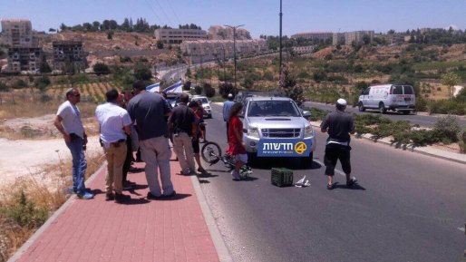 צילום: חדשות 0404 רוכב אופניים כבן 60 נפצע קשה מפגיעת רכב בקריית ארבע
