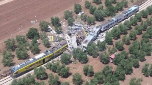 צילום: כבאות והצלה, איטליה איטליה: מספר ההרוגים בתאונת הרכבות עלה לעשרים