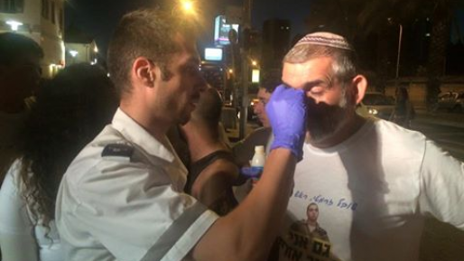 צילום: נעצר אחד ממארגני הפגנת התמיכה באלאור אזריה