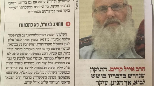 צילום: מתוך ישראל היום טעות בידך דן מרגלית: גם צה"ל "מחויב לתלמודו" / דעה