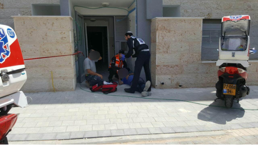 צילום: איחוד הצלה פועל נפצע קשה מפגיעת חפץ כבד בקריית גת