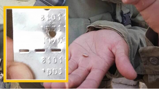 צילום: ערוץ 10 ירי לעבר עמדת צה"ל במטולה: רסיס פגע בדיסקית של לוחם