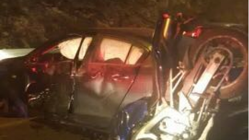 צילום: גלעד פרידמן רוכב אופנוע נפצע אנוש בתאונת דרכים סמוך לשערי תקווה