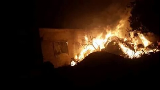 צילום: תקשורת ערבית שוב הצתה בכפר דומא על רקע סכסוך פנימי