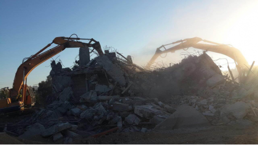 צילום: חדשות 0404 הגיע הזמן: נהרסו 20 בתים ערביים בלתי חוקיים בעיסאוויה וקלנדיה