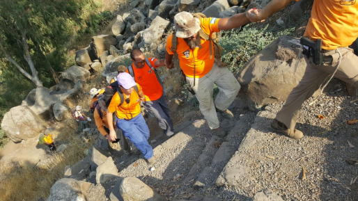 צילום: דוברות המשטרה נמצאו בריאים ושלמים בני המשפחה שנעדרו בנחל חרמון