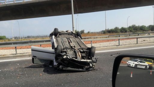 צילום: איחוד הצלה בתוך שעה: תאונת דרכים שנייה בכביש עוקף קריות