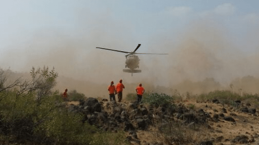 בן 50 חולץ ע"י מסוק צה"לי לאחר שנפל בנחל בערבה ונפצע