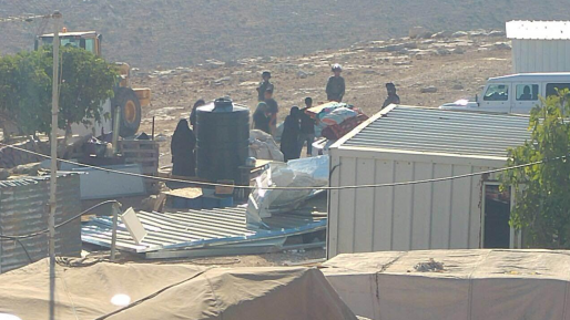 צילום: דוברות הר חברון כוחותינו הרסו 4 מבנים ערביים בלתי חוקיים בהר חברון