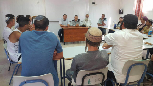 צילום: מועצה אזורית שומרון מפקד הבקו"ם הגיע לשומרון לגייס את נוער הגבעות. דגן: "מעורר הערכה"