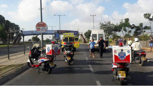 צילום: איחוד הצלה הולך רגל נהרג לאחר שנפגע מרכב בנתניה